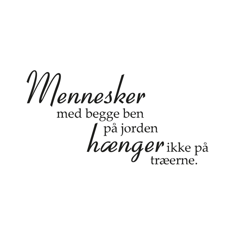 Wandtattoo Menneske med begge... 