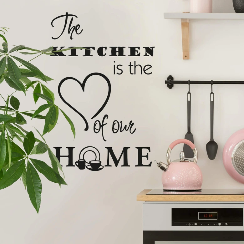 Wandtattoo The kitchen is... 