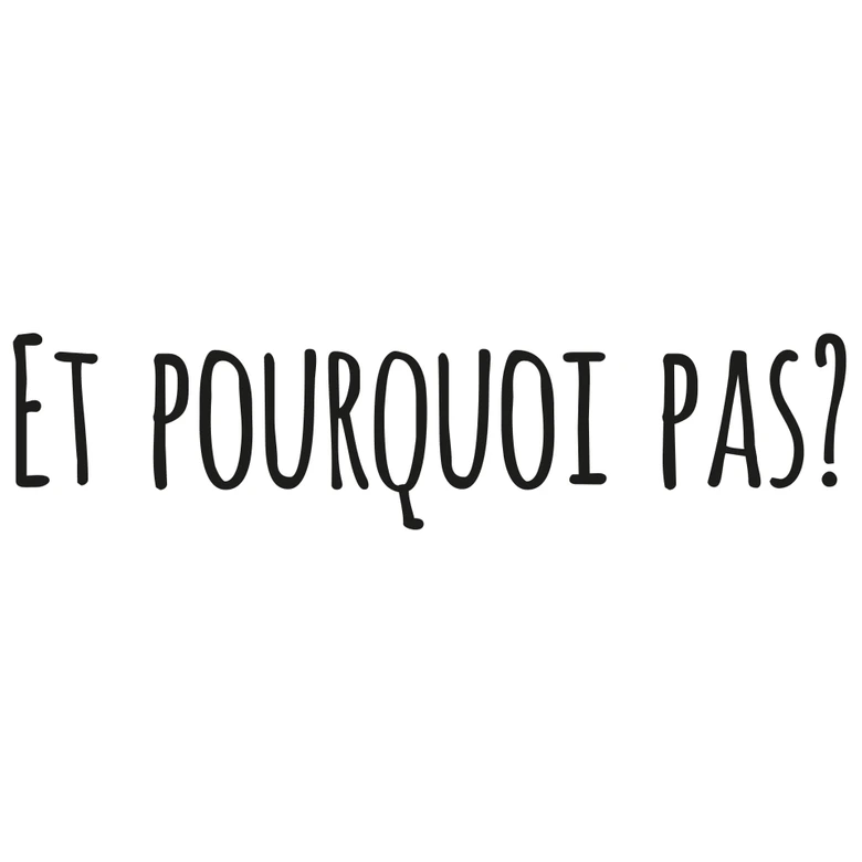Adesivo murale - Et pourquoi pas? 