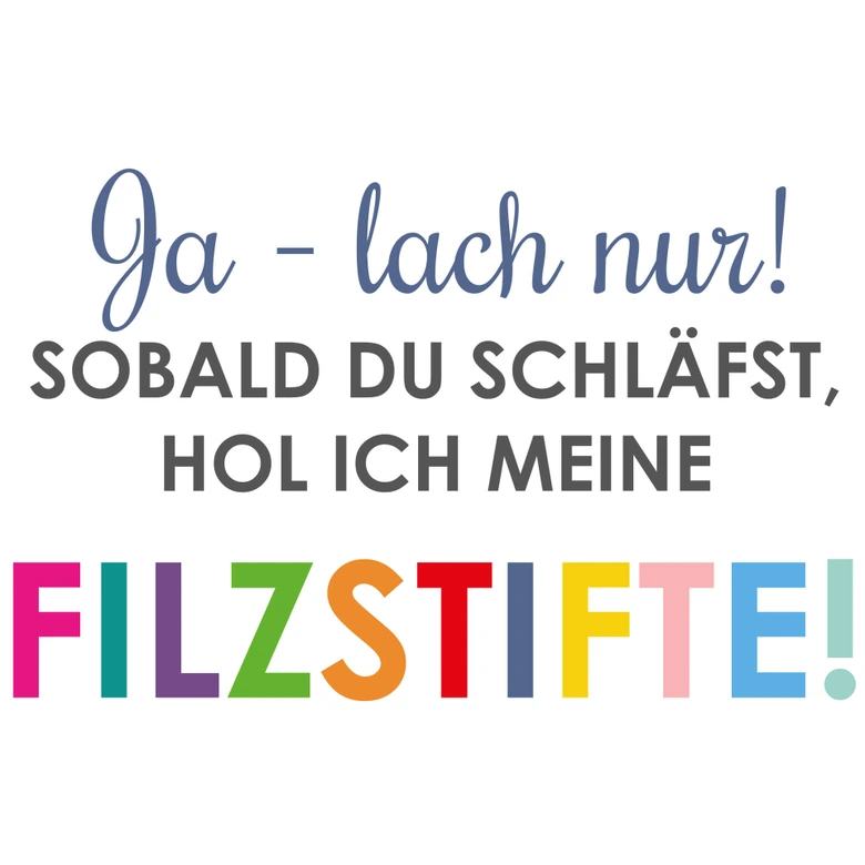Wandtattoo Ja - lach nur! ... 