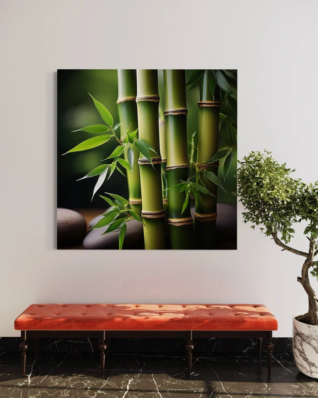 Leinwandbild Orientalischer Zen-Bambus 