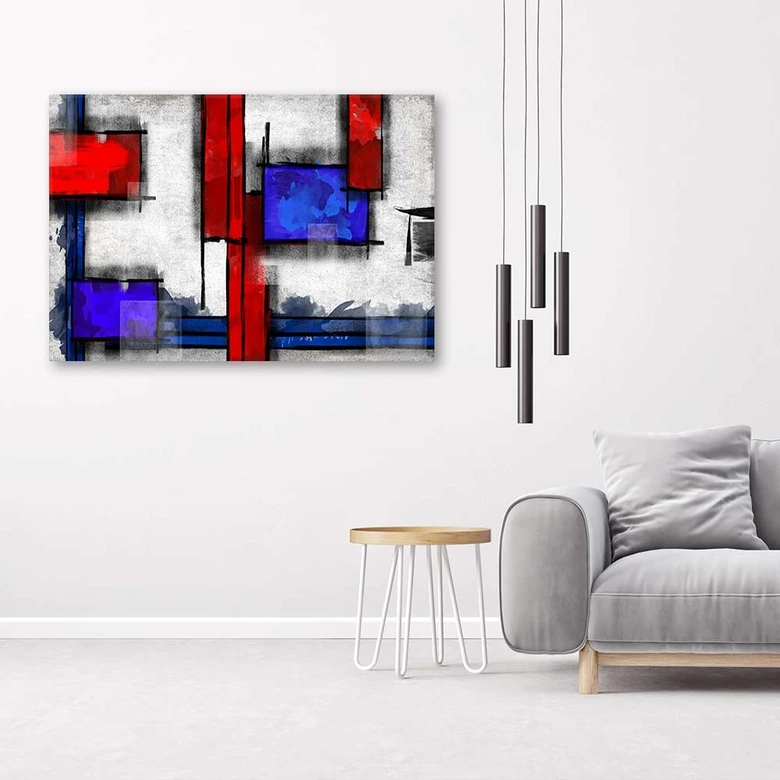 Leinwandbild, Geometrische Abstraktion 