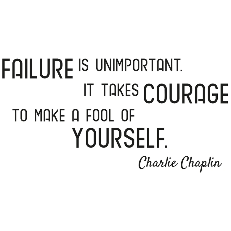 Wandtattoo Failure is unimportant... 