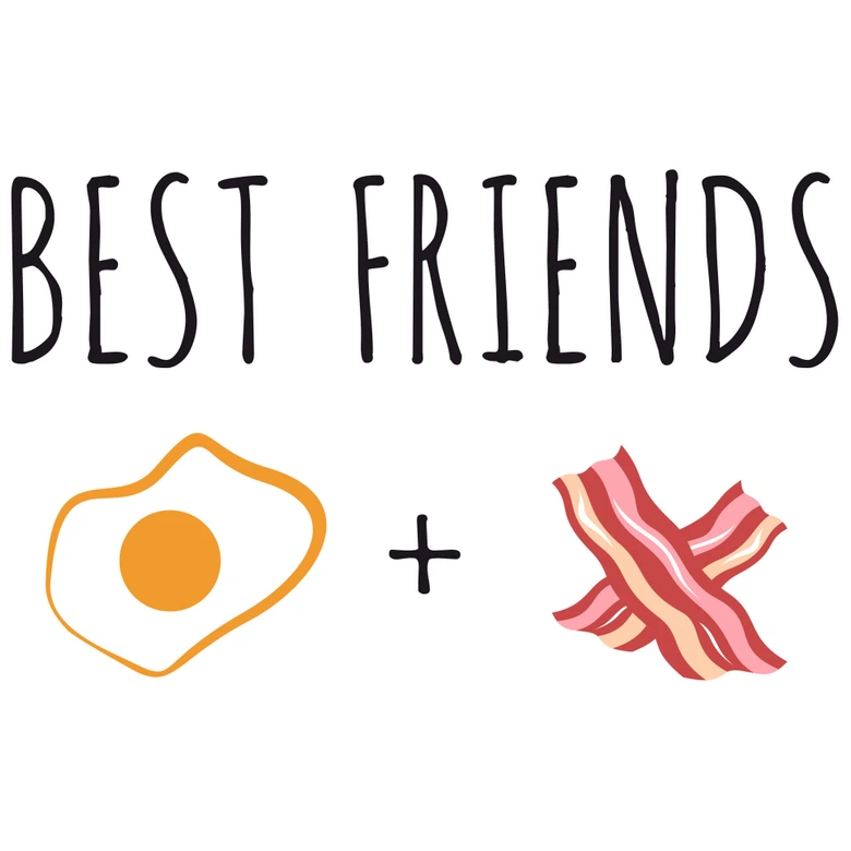 Muursticker Emoji Best Friends 4 