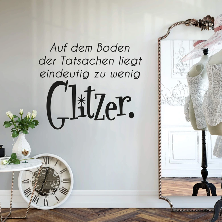 Wandtattoo Auf dem Boden der Tatsachen... 