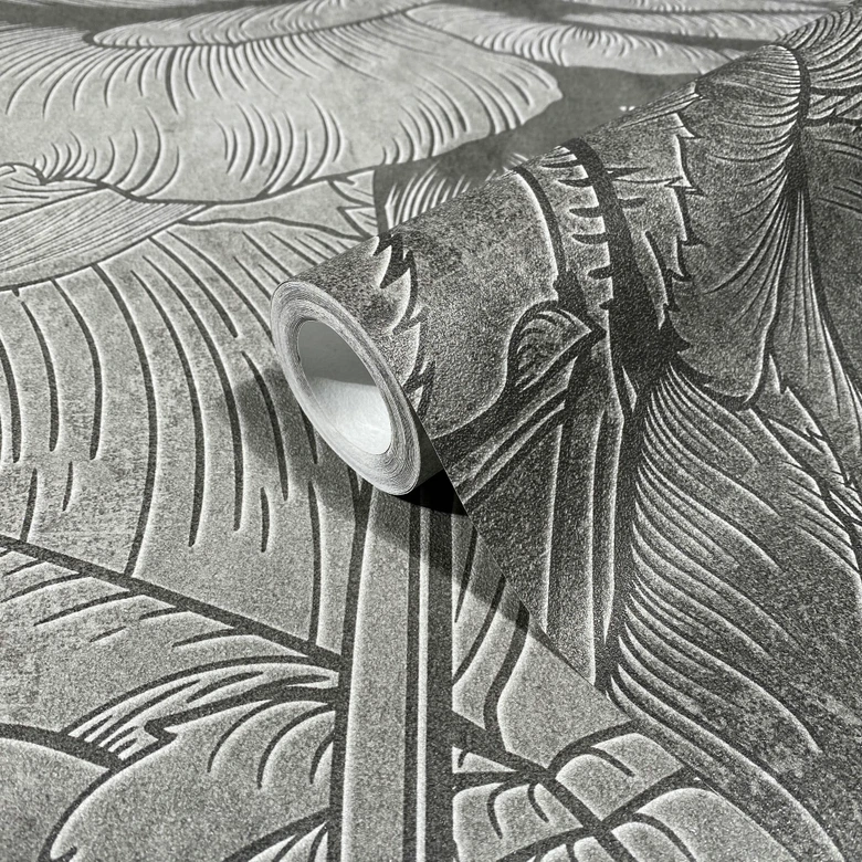 Fototapete mit Blumentotiv, Blumentapete Grau 2.70 x 1.59 cm 