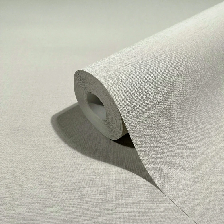 Vliestapete mit leichter Struktur beige Uni 
