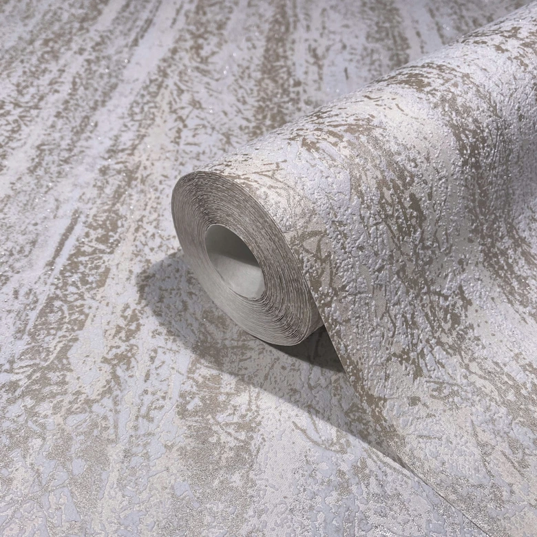 Papier peint graphique, intissé Novamur Kylie blanc, beige 