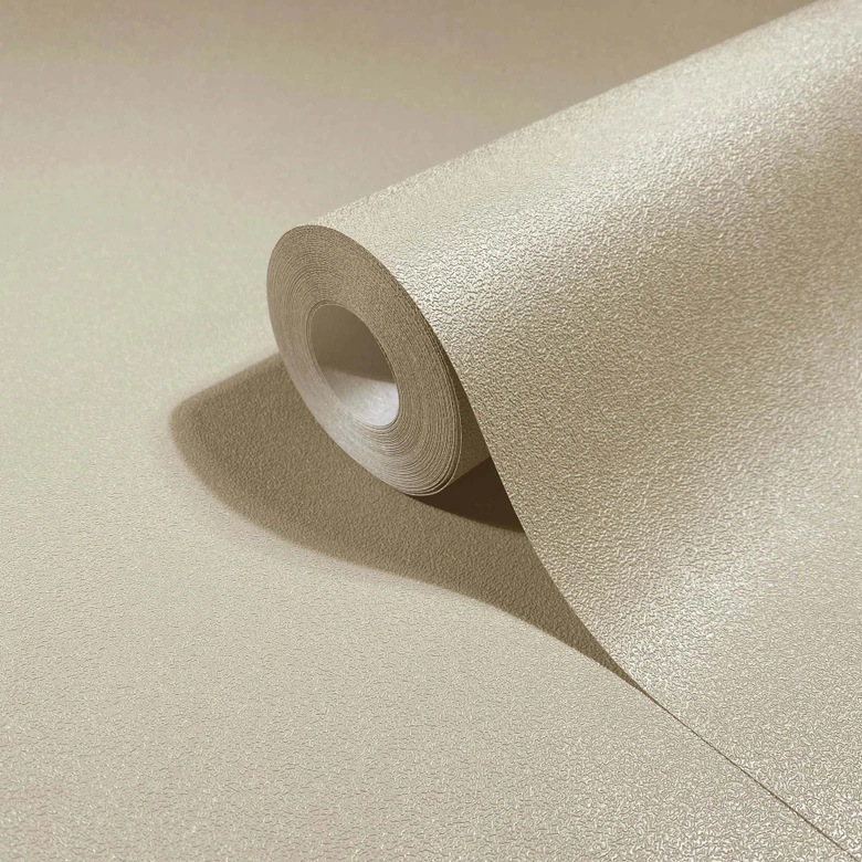 Vliestapete Uni, Struktur Uni Modern matt in Beige 