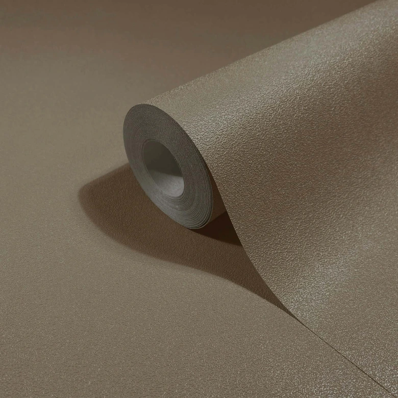 Tapeta z włókniny gładka, teksturowana gładka nowoczesna matowa w kolorze brązowym 