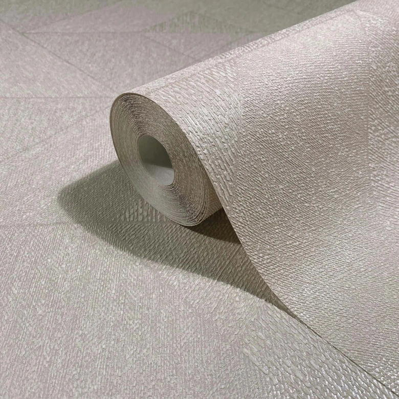 Vliestapete Dreiecke, Geometrisch Grafisch Geometrisch in Beige 