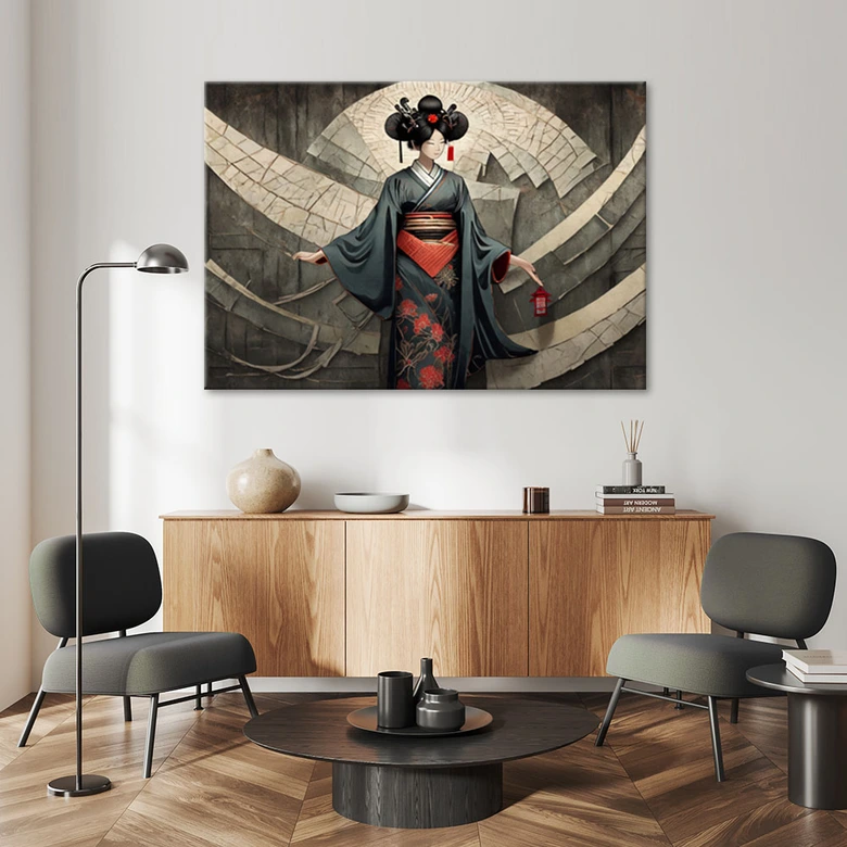 Leinwandbild Geisha 