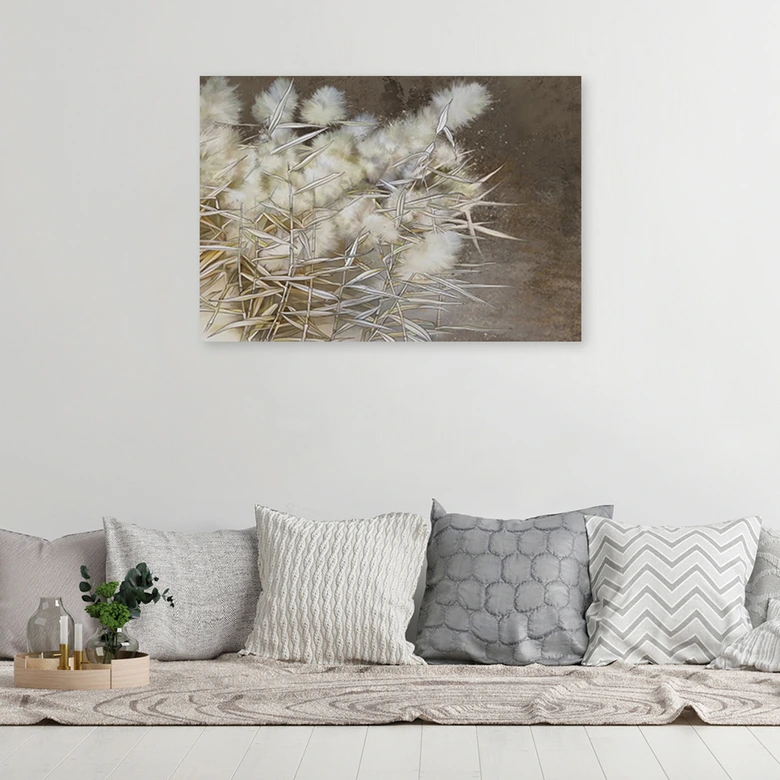 Leinwandbild, Boho Pampasgras 