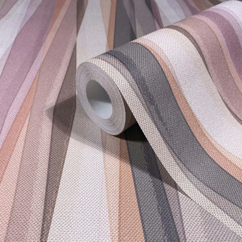 Ikke-vævet tapet striber Stripes Modern, Kids matt i beige 