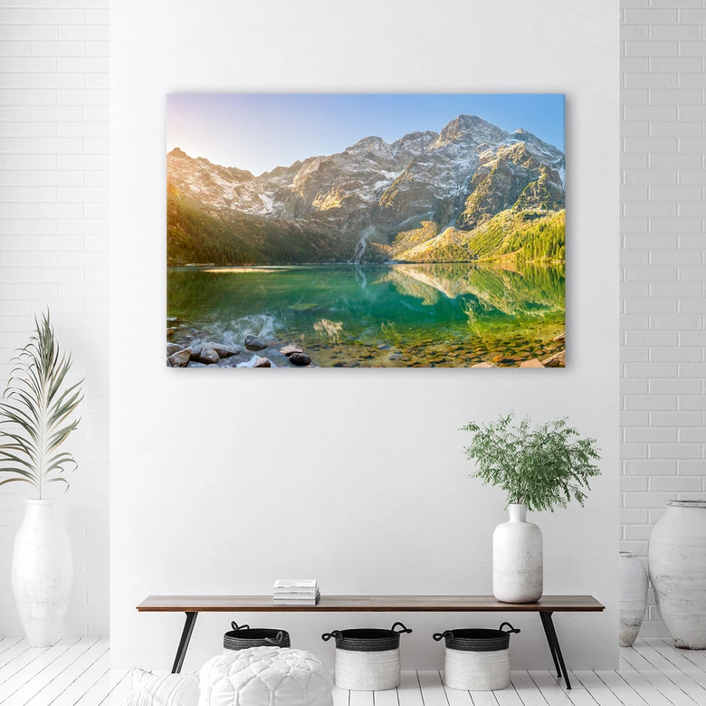 Leinwandbild, See in den Bergen 