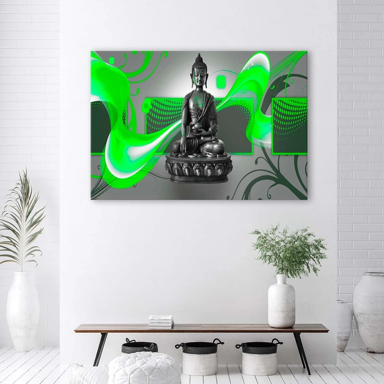 Leinwandbild, Buddha Abstrakt 