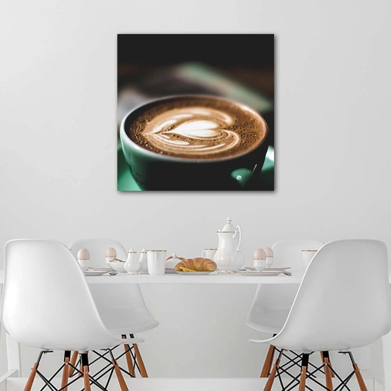 Leinwandbild, Kaffee Tasse 