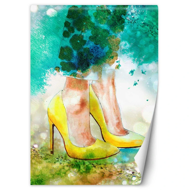 Fototapete, Gelbe Stilettos 