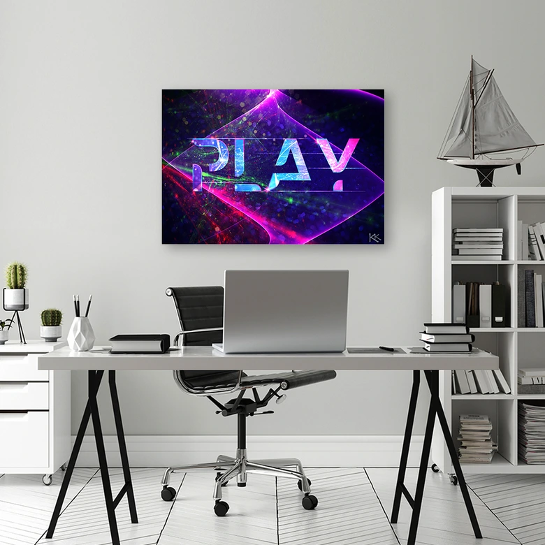 Leinwandbild, Für Gamer Spiele Gaming 