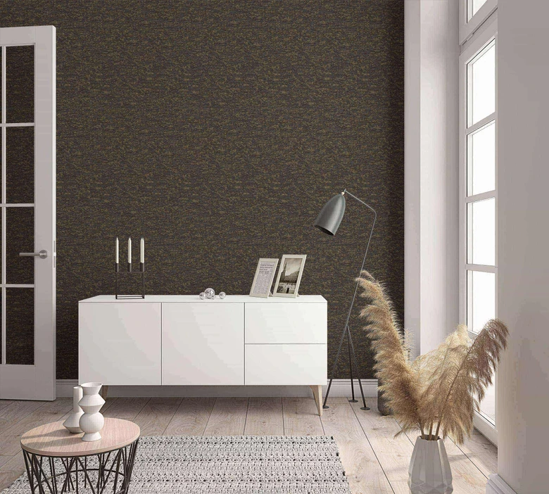 Vliestapete Struktur Modern, Shabby Chic, Designerwelten in Schwarz  
