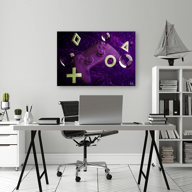 Canvas schilderij, Spelconsole 