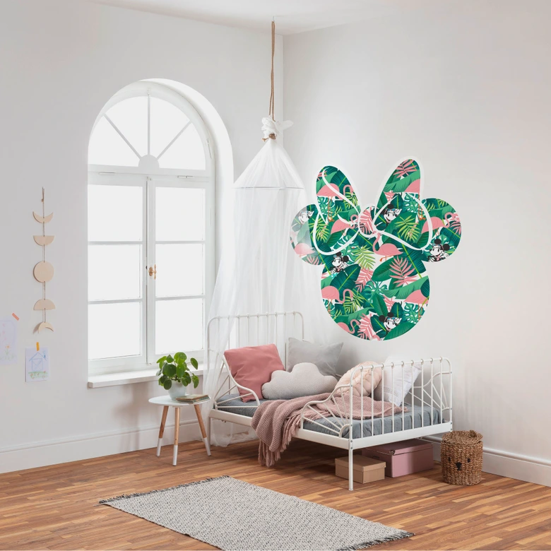 Selbstklebende Vlies Fototapete - Minnie Head - 125 x 125 cm 