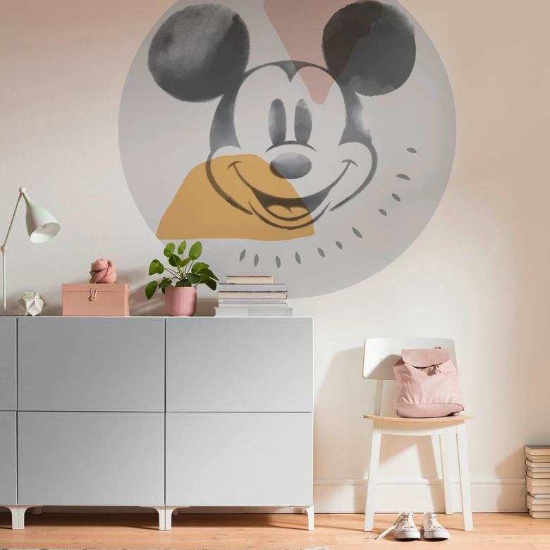 Selbstklebende Vlies Fototapete - Mickey Abstract - 125 x 125 cm 