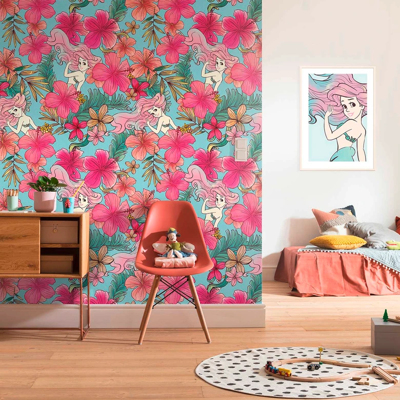 Vlies Fototapete - Ariel Pink Flower - 200 x 280 cm 