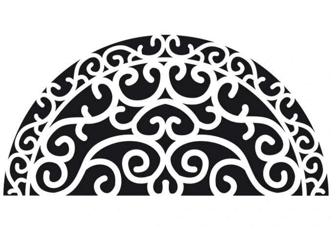 Fensterdekor Halbkreisornament 1 