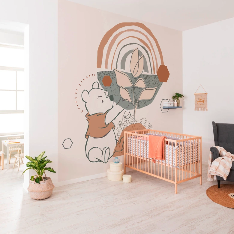 Papier peint - Winnie l'ourson grandit - 300 x 280 cm 