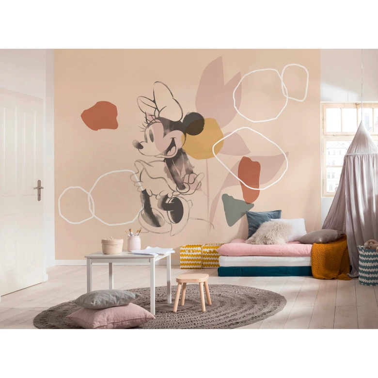 Vlies Fototapete - Minnie Soft Shapes - 350 x 280 cm 