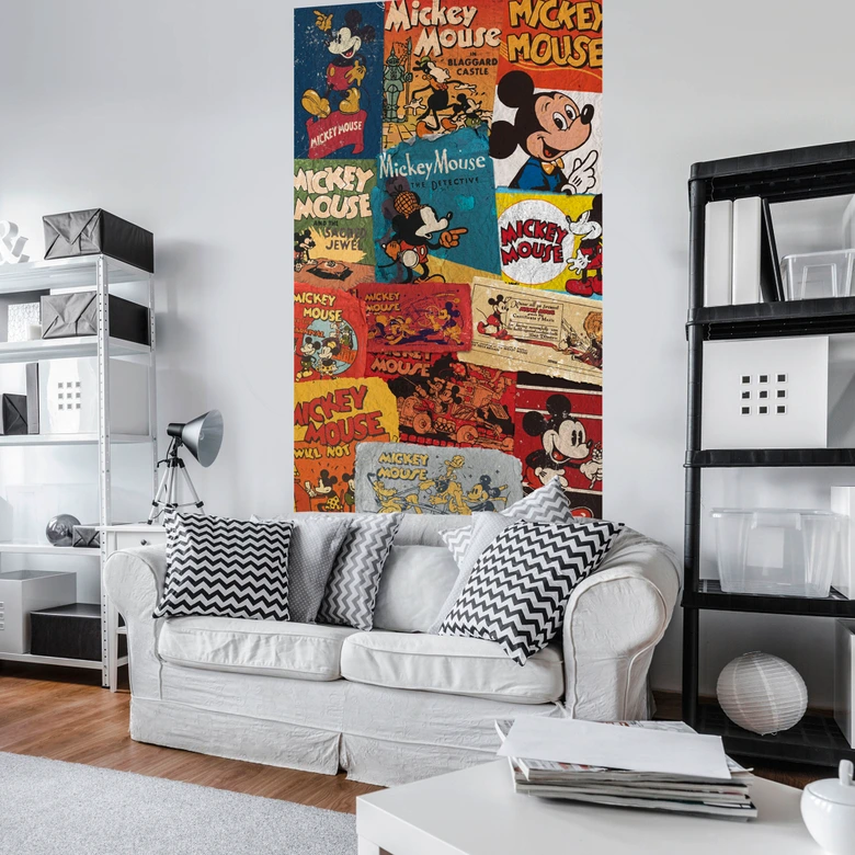 Vlies Fototapete - Mickey Billboard - 120 x 200 cm 