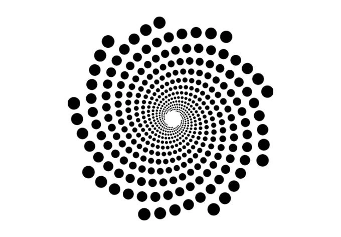 Wandtattoo Spirale 