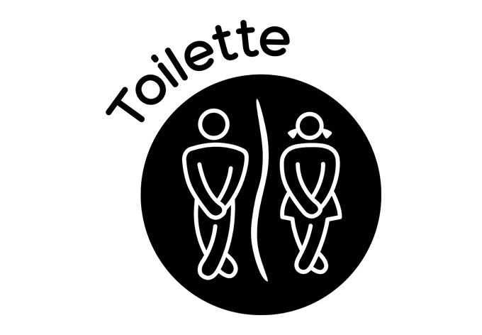 Wandtattoo Toilette 1 