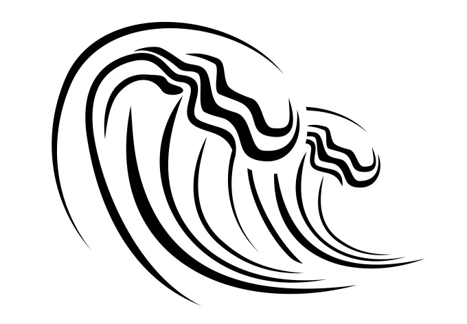 Wandtattoo Welle 3 