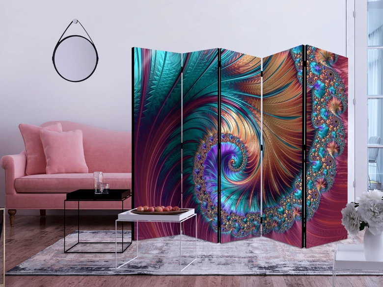Divisorio - Eleganza delle colonne , 5 pezzi - 225x172 cm 