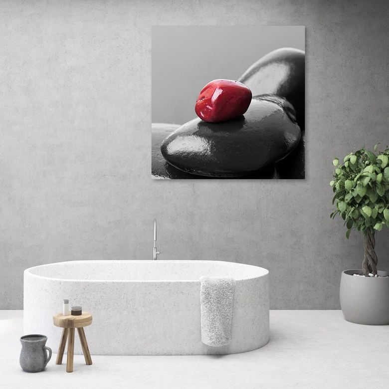 Leinwandbild, Zen Spa Red Stone 