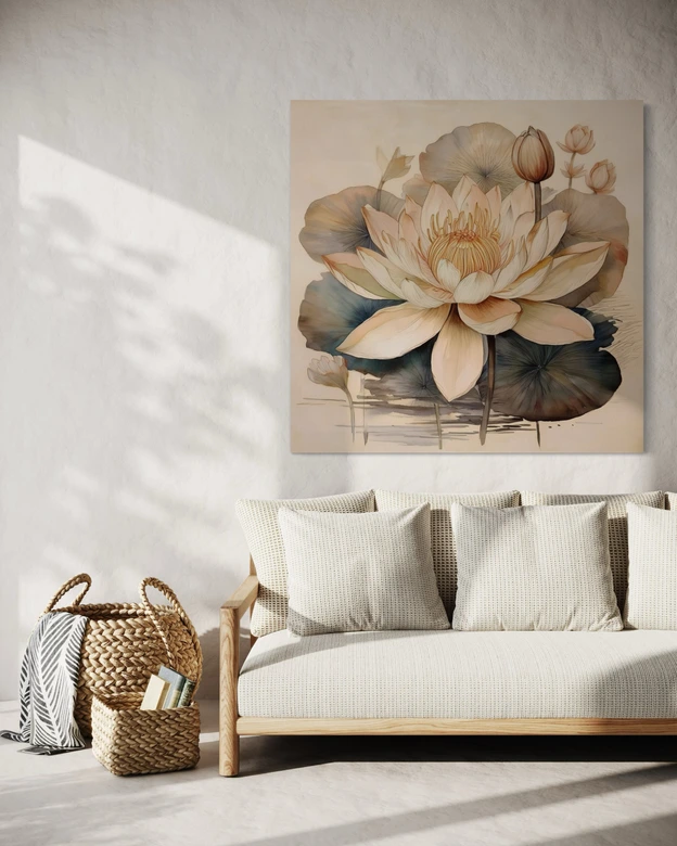 Leinwandbild Blumen Lilien Botanik 