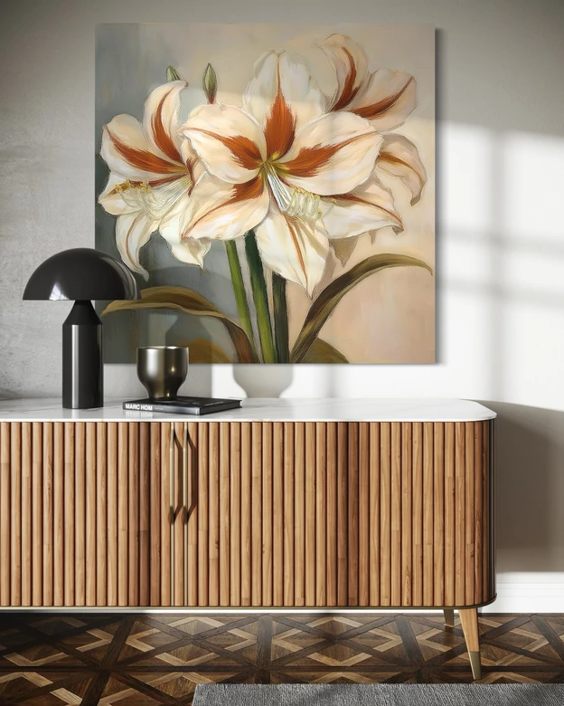 Leinwandbild Blumen Lilien Natur 