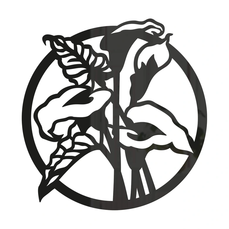 Kwiatowa akrylowa dekoracja kwiat kalii 