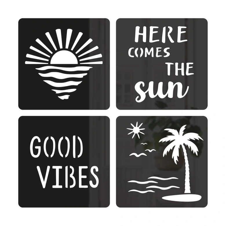 Wall decoration Sun, Sea, Beach and Palm Trees 