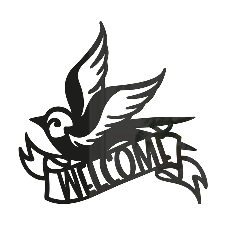 Wall decoration Welcome - Bird 