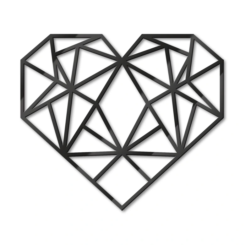 Origami Hart – Acrylglas 