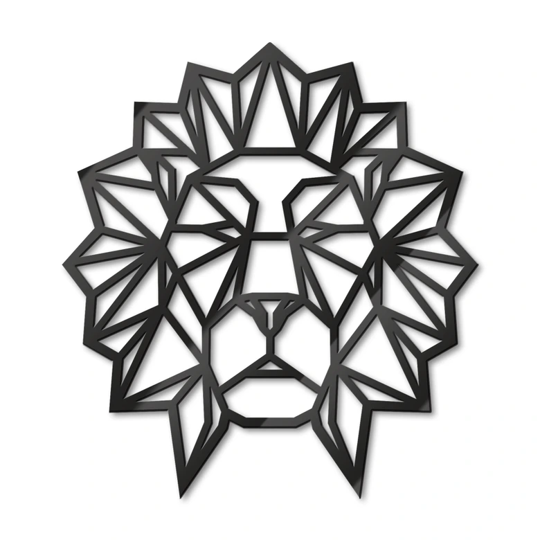 Origami Leeuw – Acrylglas 