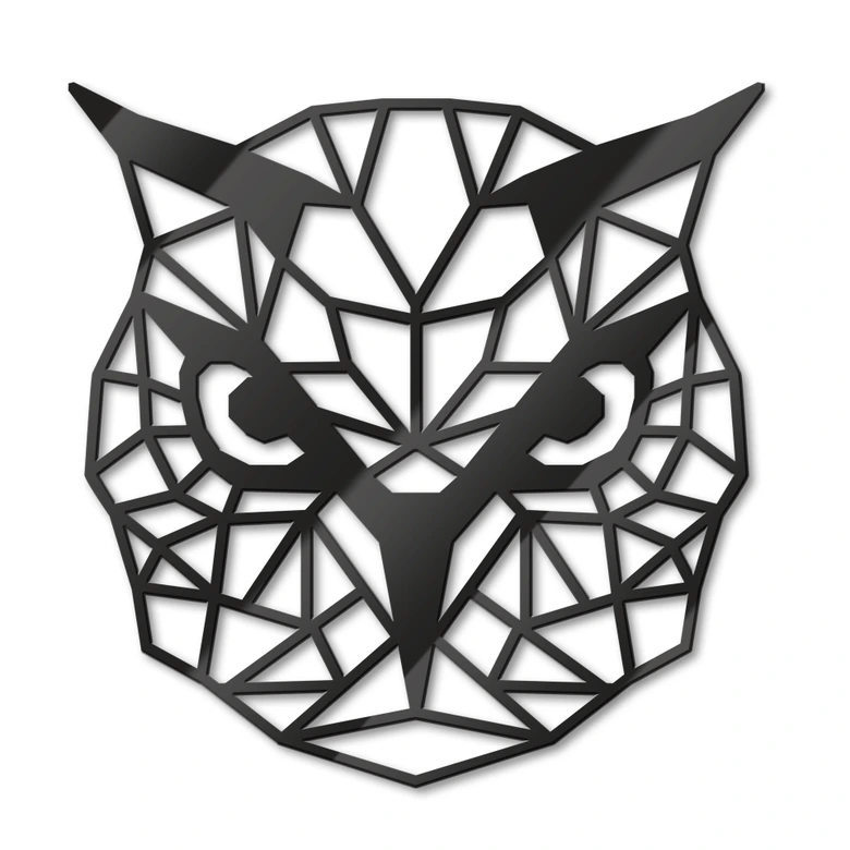 Akryl dekoration Origami uggla 