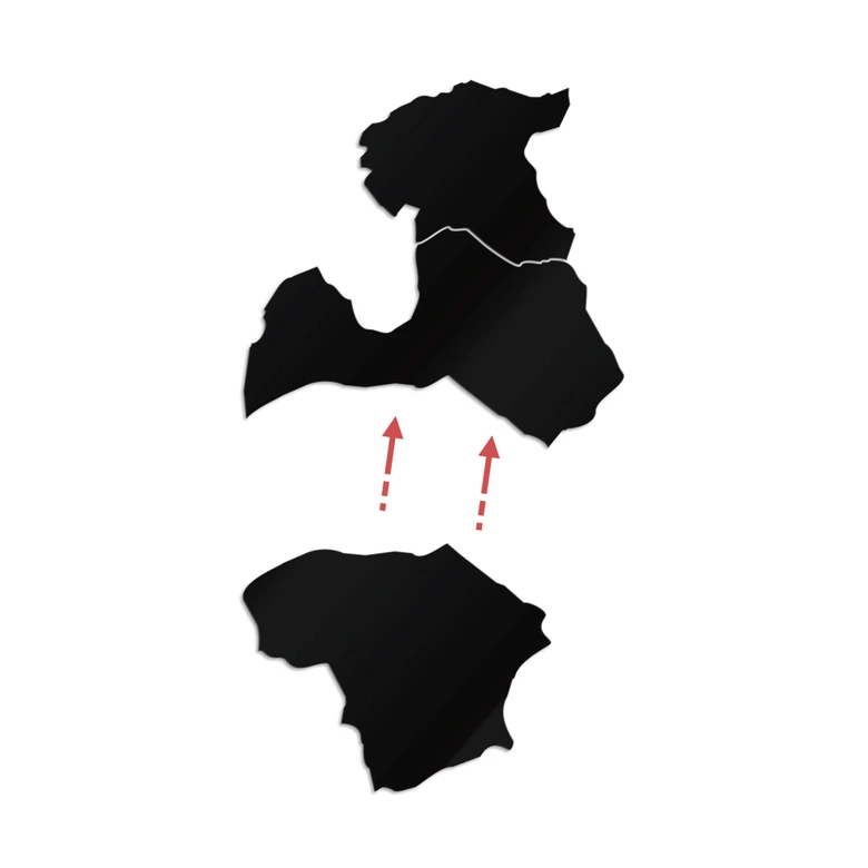 Akryl dekorationskarta Baltikum 