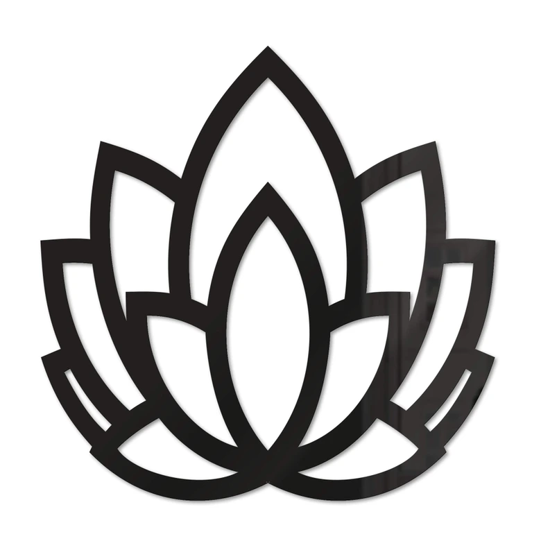 Akryl dekoration yoga lotusblomma 