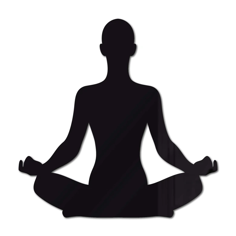 Acryldeko Yoga Pose sitzend 01 