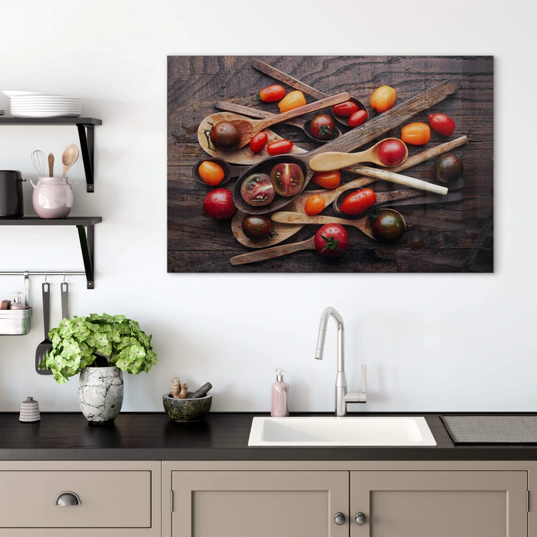 Acrylglasbild Aleksandrova - Tomaten Variation 