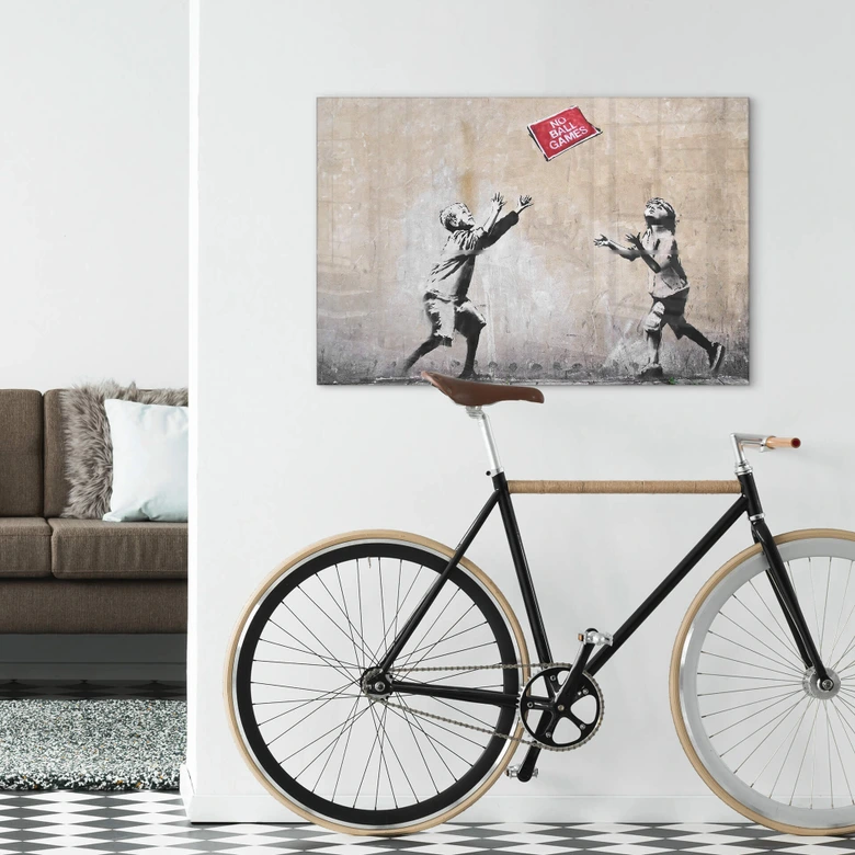 Acrylglasbild Banksy - No Ball Games 